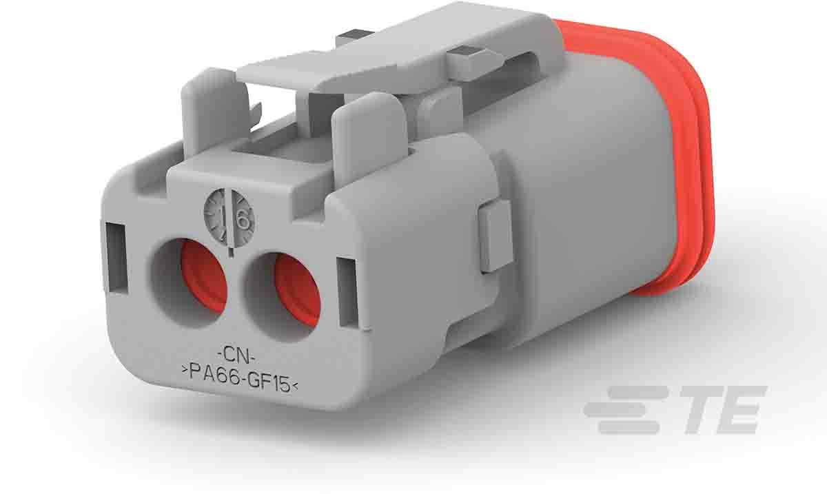 Deutsch, DEUTSCH DT Automotive Connector Plug Grey 2 Way DT06-2S-TN31 / 1-2303815-2