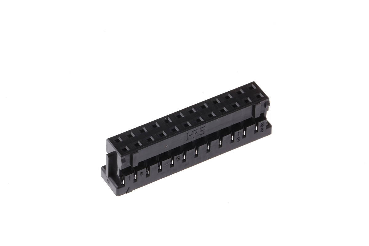 Hirose, DF11 Female Connector Housing, 2mm Pitch, 24 Way, 2 Row