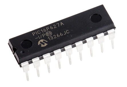 Microchip PIC16F627A-I/P, 8 bit PIC, PIC16F627A Microcontroller, 20 MHz, 1.75kB FLASH, 18-Pin PDIP