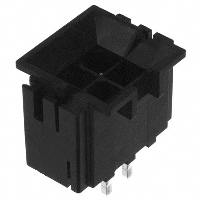 Molex 43879 Series Vertical Through Hole PCB Header, 4 Contact(s), 4.2 mm Pitch, 2 Row, Shrouded