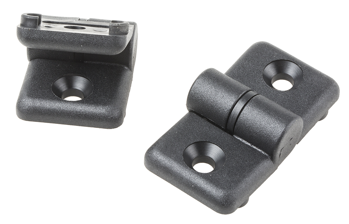 RS PRO Door Hinge, 40, 8mm Slot, 40 mm Strut Profile