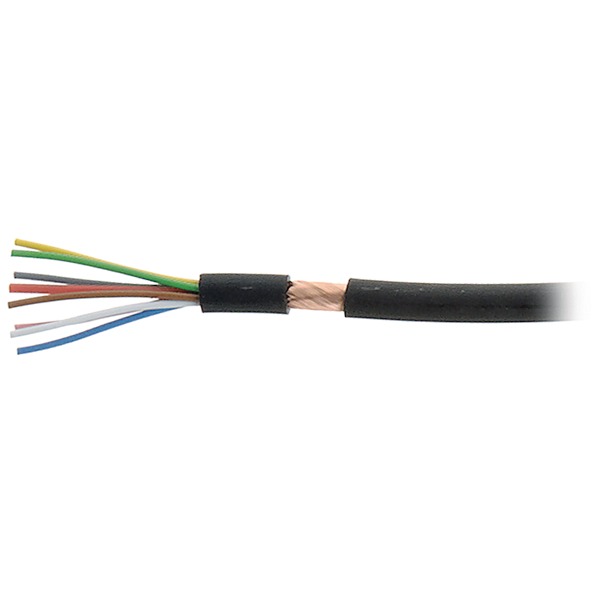 Multicore flex 5x0,05 mm SHLD BLK 100m