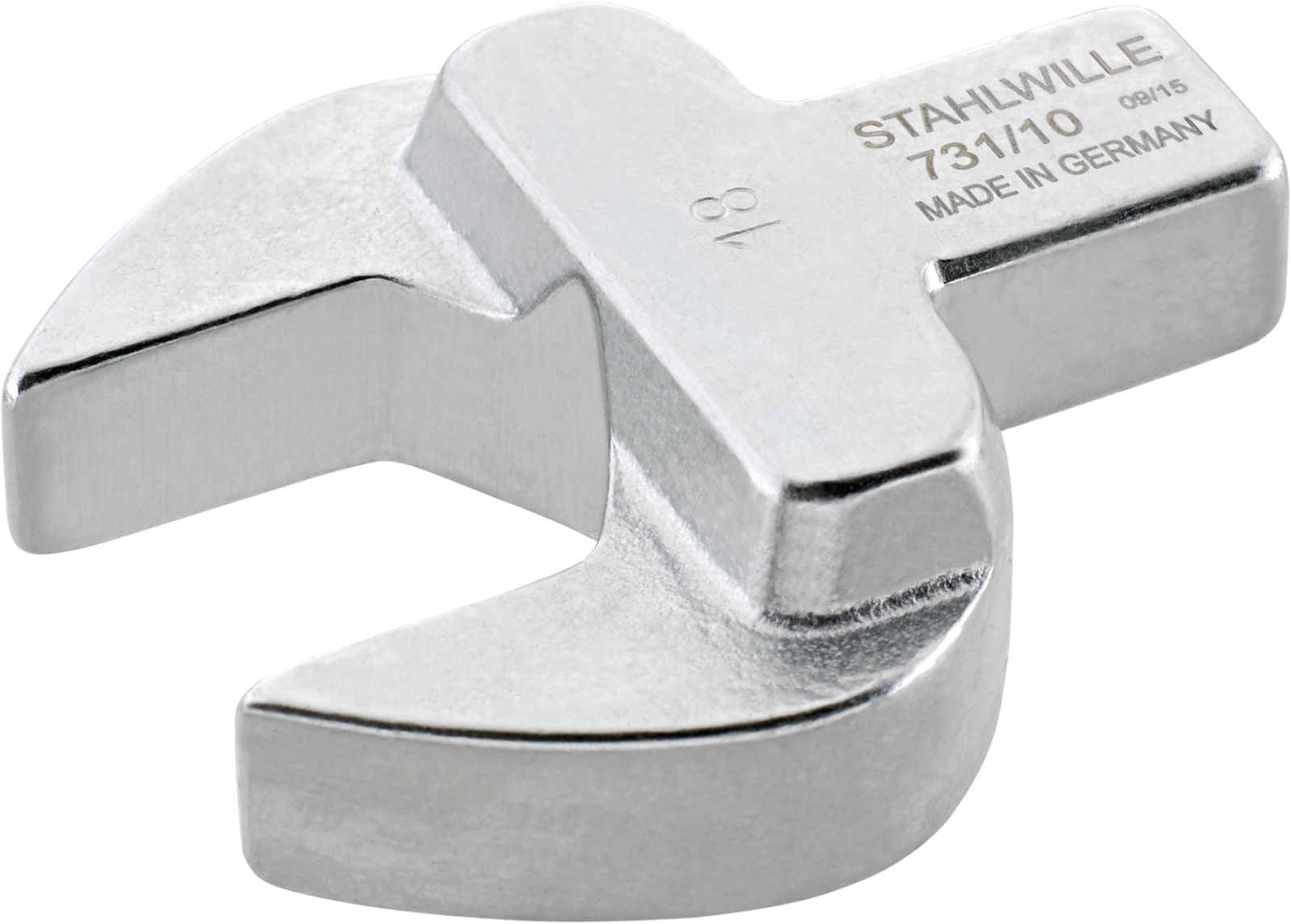 STAHLWILLE 731/10 Series Open Ended Insert Insertion Wrench, 8 mm, 9 x 12mm Insert, Chrome Plated Finish