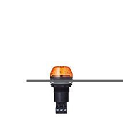 AUER Signal M22 Series Series Orange Strobe Beacon, 24 V, Panel Mounted, LED Bulb, IP65