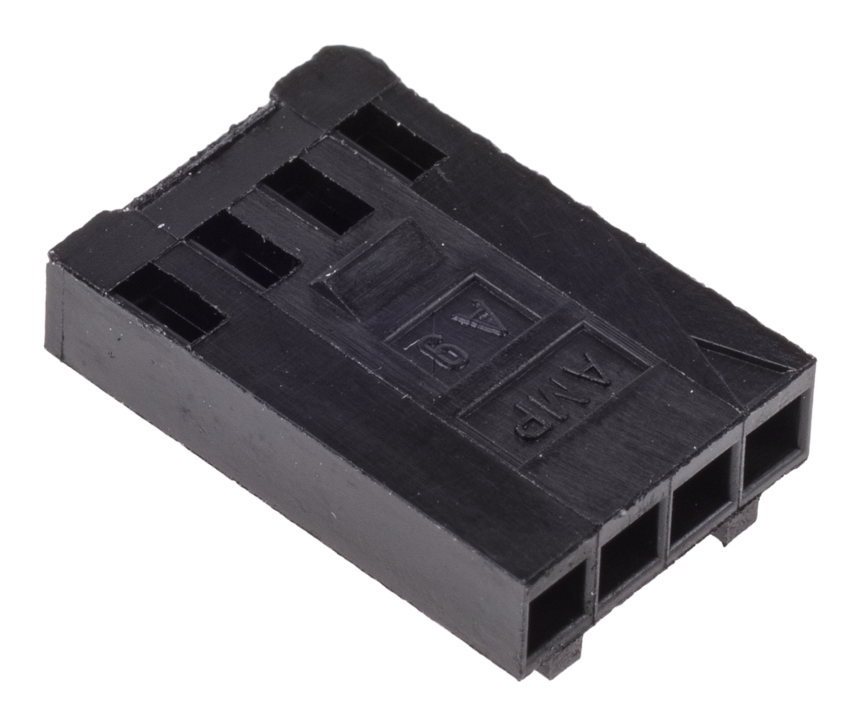 TE Connectivity, AMPMODU MOD IV Female Connector Housing, 2.54mm Pitch, 4 Way, 1 Row
