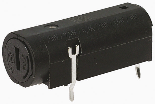 Schurter 10A PCB Mount Fuse Holder for 5 x 20mm Fuse, 250V ac