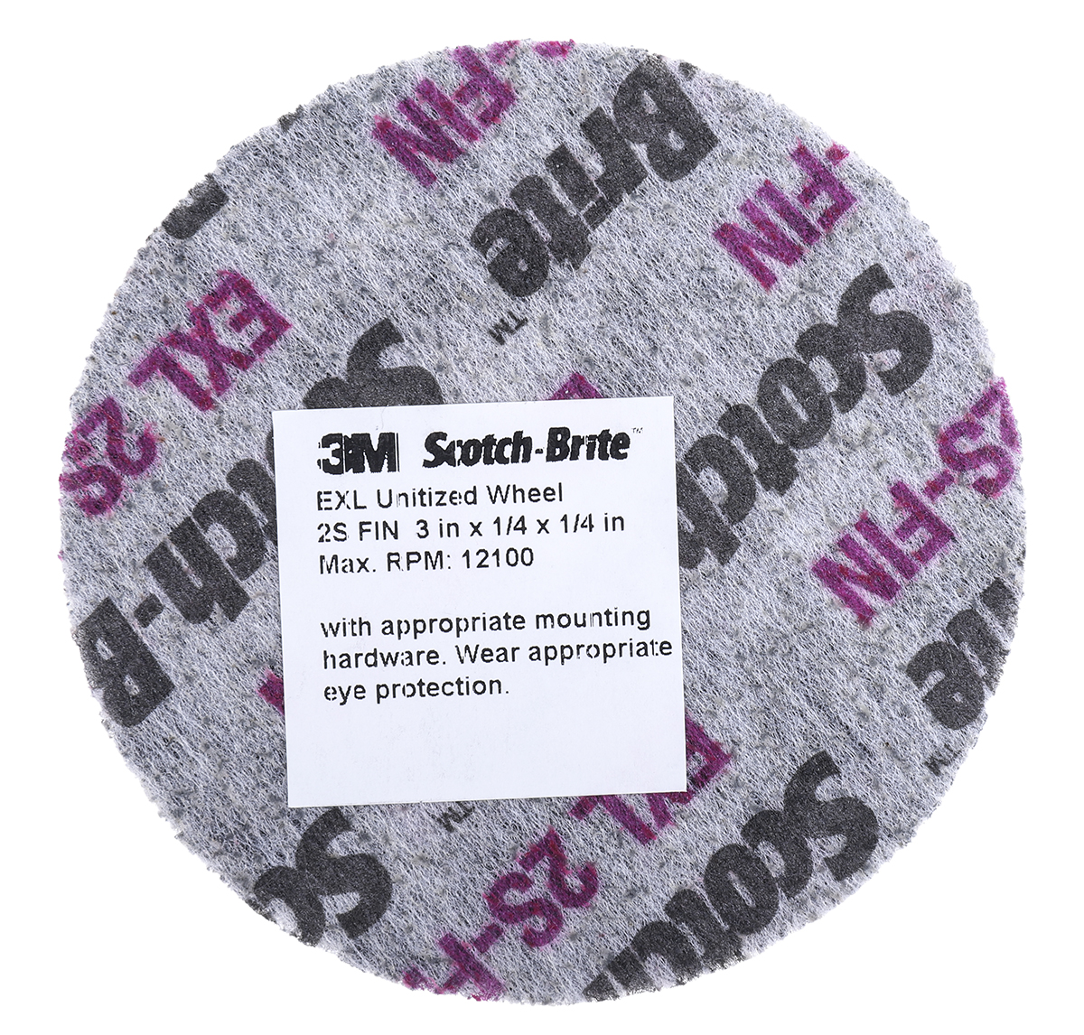 3M Scotch-Brite EXL XL-UW Silicon Carbide Grinding Wheel, 75mm Diameter, Very Fine