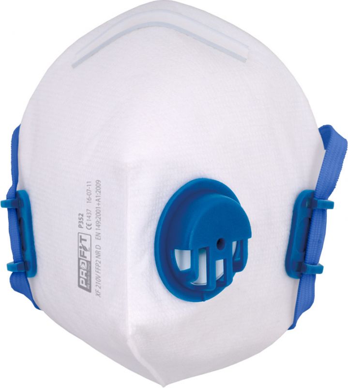 Pro Fit FFP2 NR D Series Disposable Respirator, FFP2 NR D, Valved, Fold Flat
