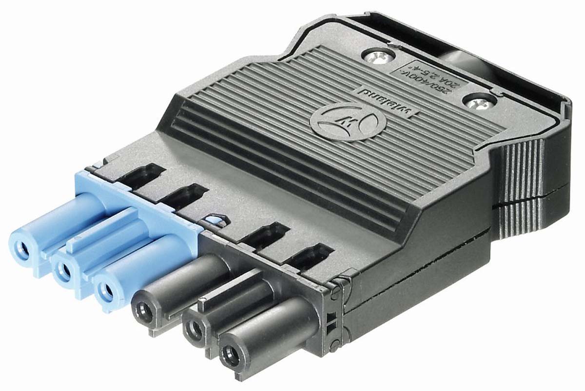 Wieland GST18i6 Series Female Connector, 6-Pole, Female, Cable Mount, 20A, IP20