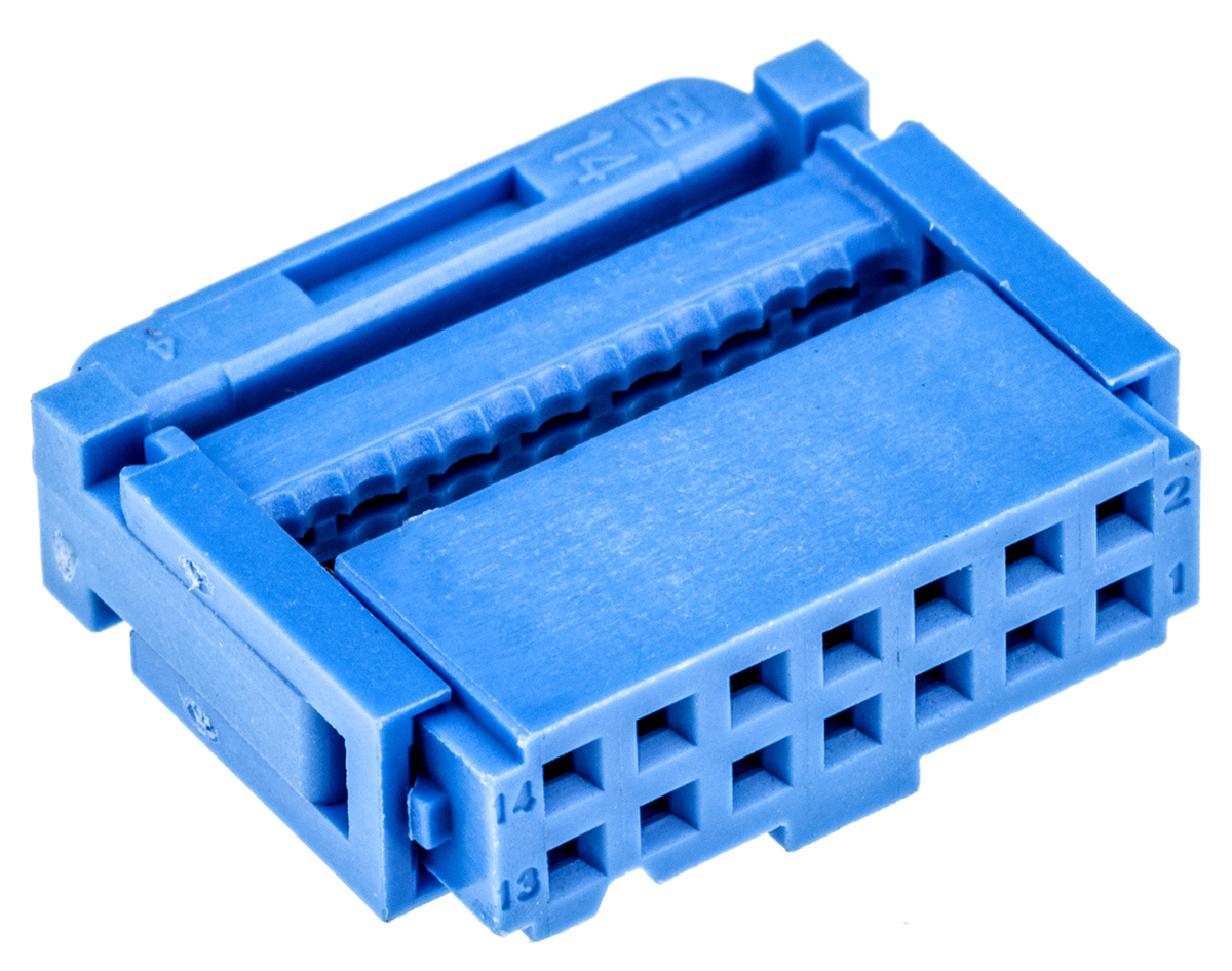 TE Connectivity 14-Way IDC Connector Socket for Cable Mount, 2-Row