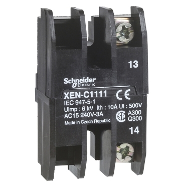 Schneider Electric XAC, XACB, XACM Series Contact Block, 1NO