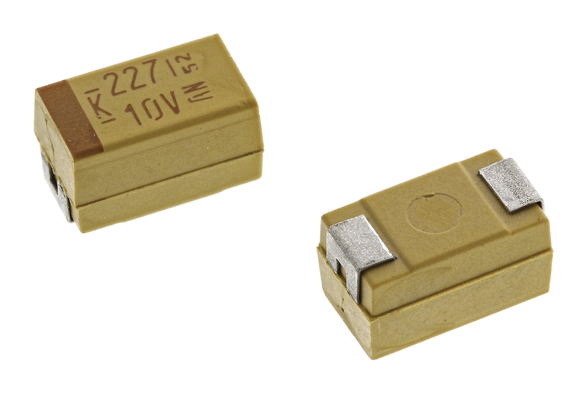 KEMET 220μF MnO2 Tantalum Capacitor 10V dc, T491 Series