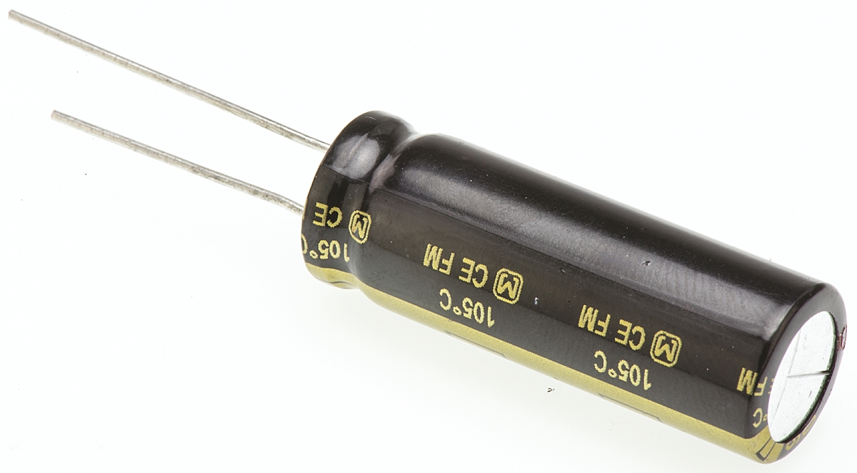 Panasonic 3300μF Aluminium Electrolytic Capacitor 16V dc, Radial, Through Hole - EEUFM1C332L