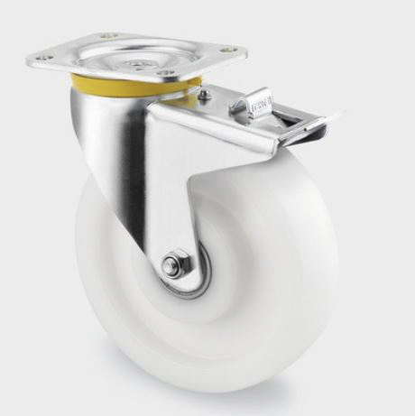 Tente Braked Swivel Castor Wheel, 800kg Capacity, 160mm Wheel