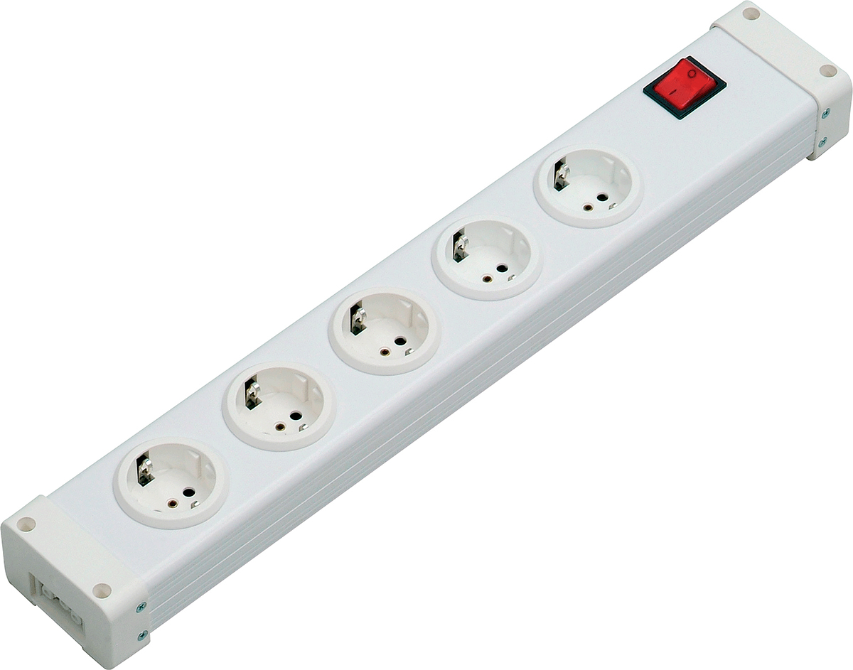 Bodo Ehmann Type F - German Schuko 5 Gang Power Distribution Unit, No, 16A, 250 V ac, No