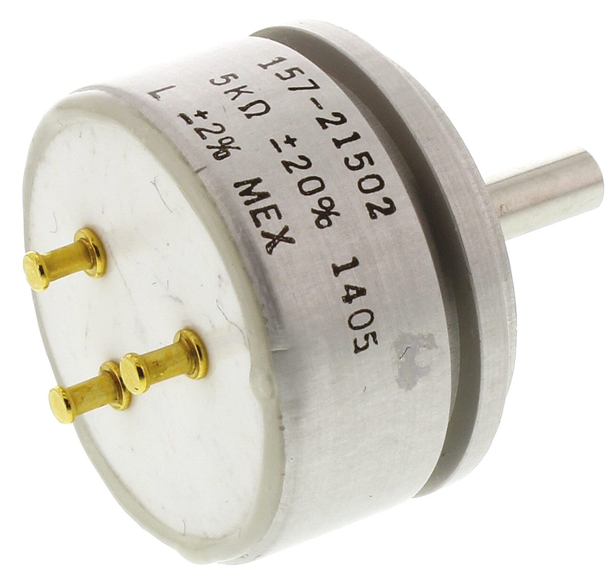 Vishay 157 5kΩ Rotary Potentiometer 1-Gang Servo Mount, 157S502MX