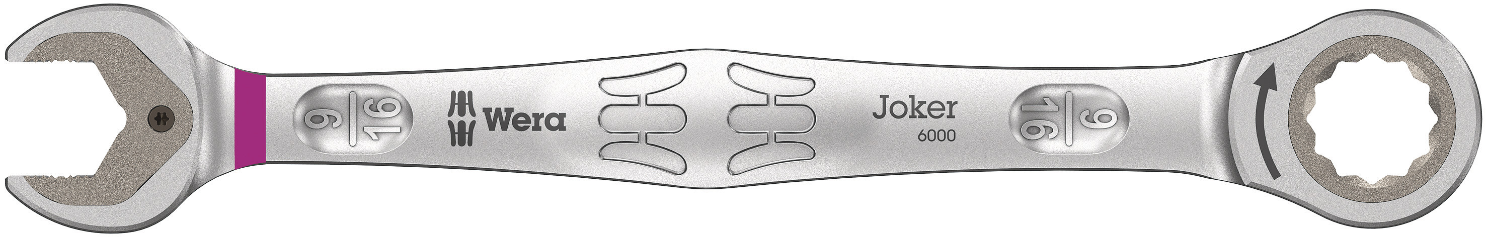 Wera Joker Series Combination Ratchet Spanner, 9/16in, Imperial, Double Ended, 188 mm Overall