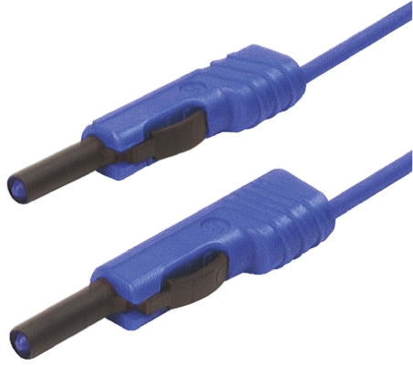 Hirschmann Test & Measurement, 16A, 30 V ac, 60V dc, Blue, 1m Lead Length