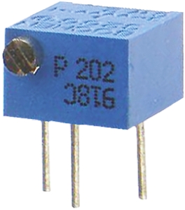 5kΩ, Through Hole Trimmer Potentiometer 0.25W Side Adjust Bourns, 3266