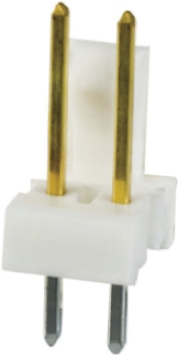 TE Connectivity MTA-100 Series Straight Through Hole Pin Header, 2 Contact(s), 2.54 mm Pitch, 1 Row, Unshrouded