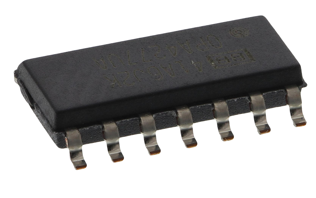 Texas Instruments, Operational Amplifier, 1 MHz, 14-Pin 18 V SOIC