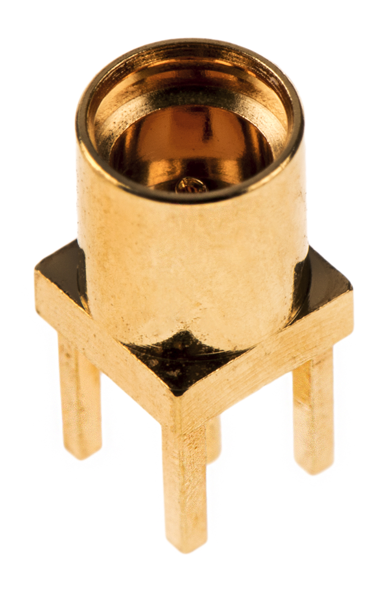 Amphenol RF, Jack Through Hole MMCX Connector, 50Ω, Solder Termination, Straight Body