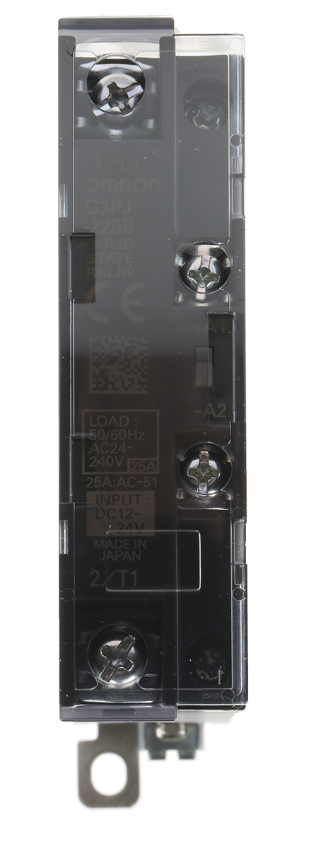Omron G3PJ Series Solid State Relay, 25 A Load, DIN Rail Mount, 264 V ac Load, 24 V dc Control