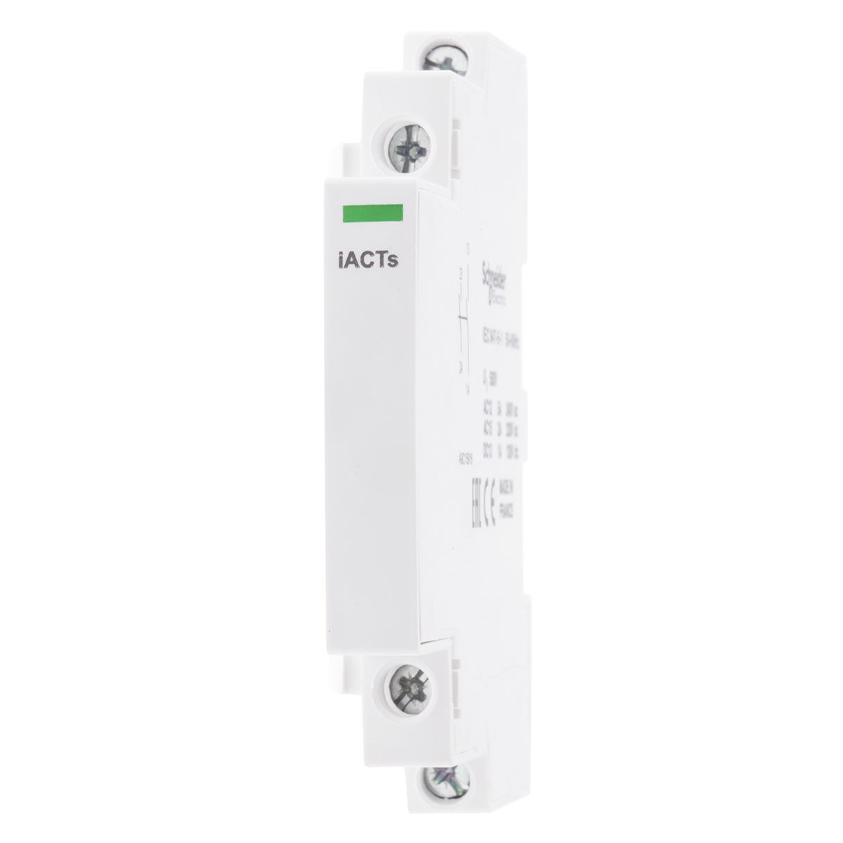 Schneider Electric Auxiliary Contact, 2 Contact, 2NO, DIN Rail Mount, Acti 9 iACT