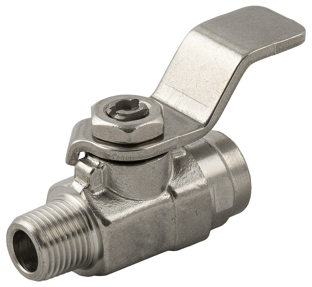 RS PRO Stainless Steel Ball Valve, Process Ball Valve, Threaded 1/4in, 1/4in