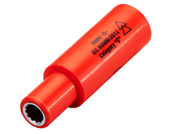 ITL Insulated Tools Ltd 1/4 in Drive 5mm Insulated Deep Socket, 12 point, VDE/1000V, 65 mm Overall Length