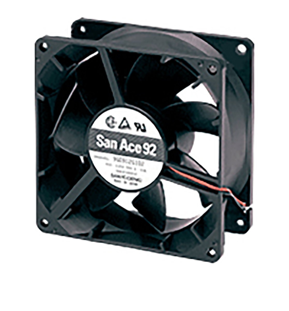 Sanyo Denki 9G Series Axial Fan, 12 V dc, DC Operation, 186.9m³/h, 13.2W, 1.1A Max, 92 x 92 x 38mm