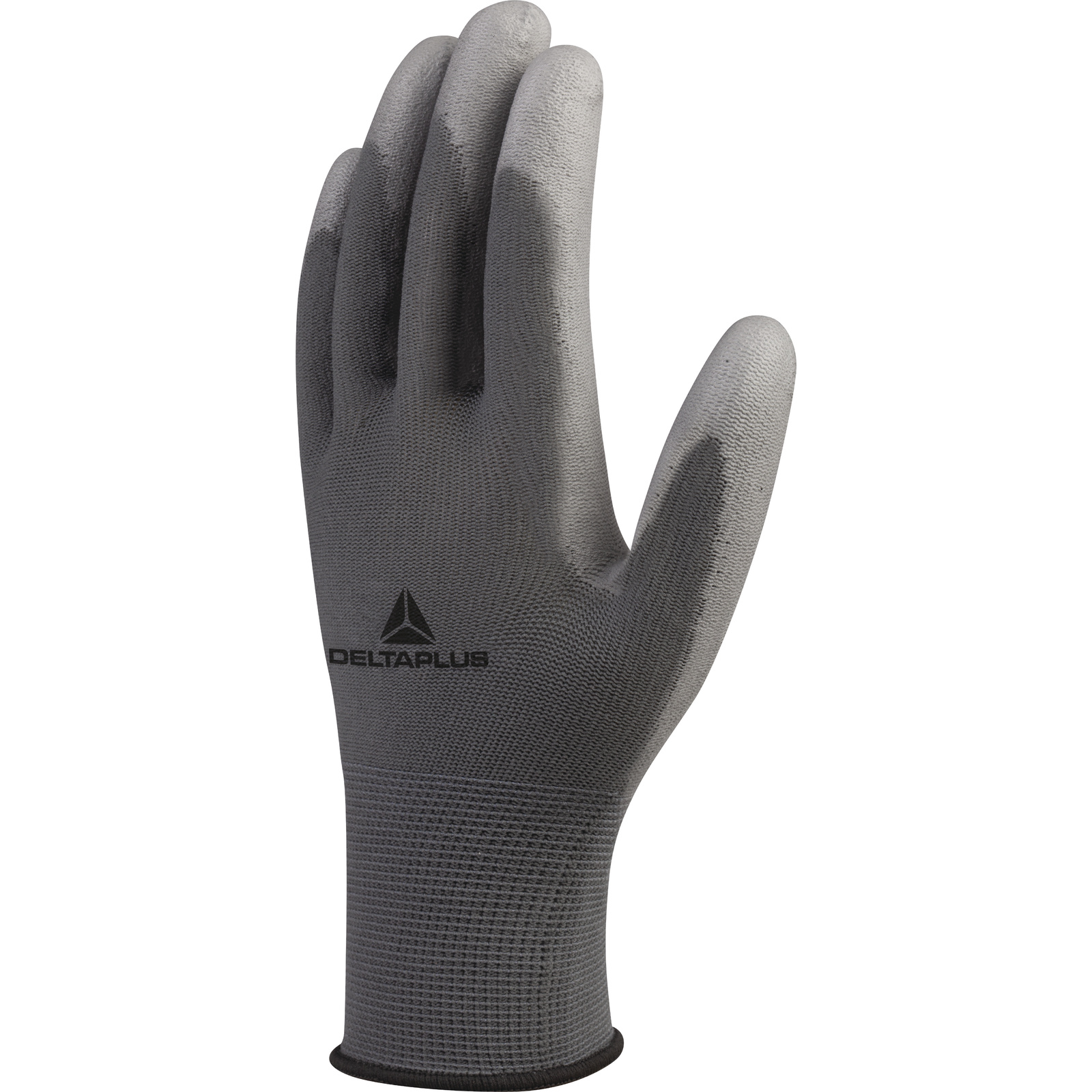 Delta Plus VE702GR Grey Polyamide Polyamide Work Gloves, Size 9, Polyurethane Coating