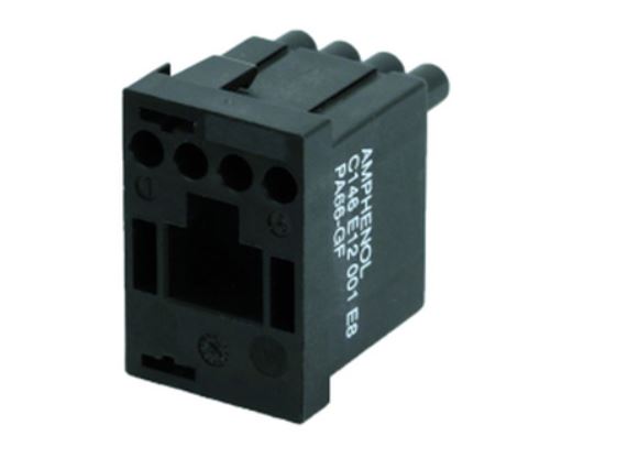 Amphenol Industrial Heavy Duty Power Connector Module, 13A, Male, C146 Series, 4 Contacts