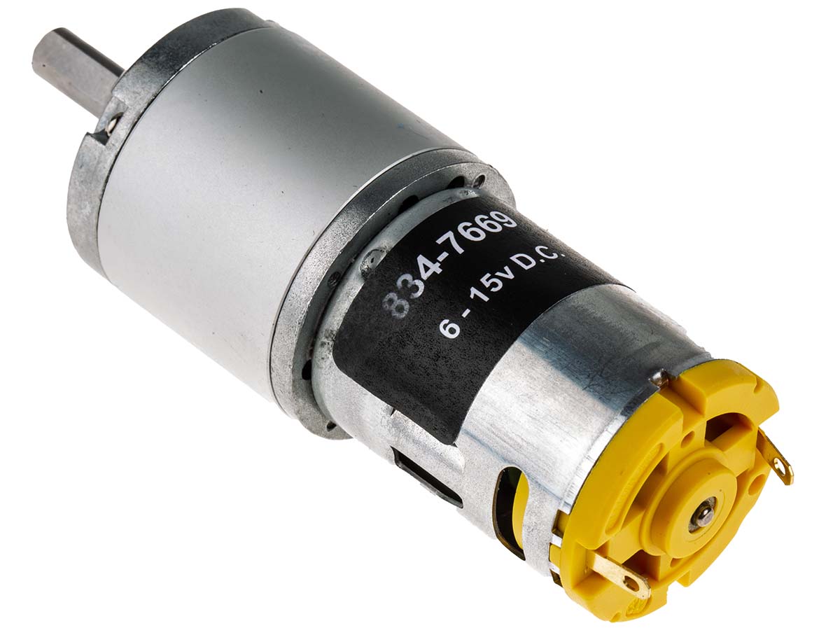 RS PRO Brushed Geared DC Geared Motor, 7.85 W, 12 V dc, 2399 gcm, 228 rpm, 6mm Shaft Diameter