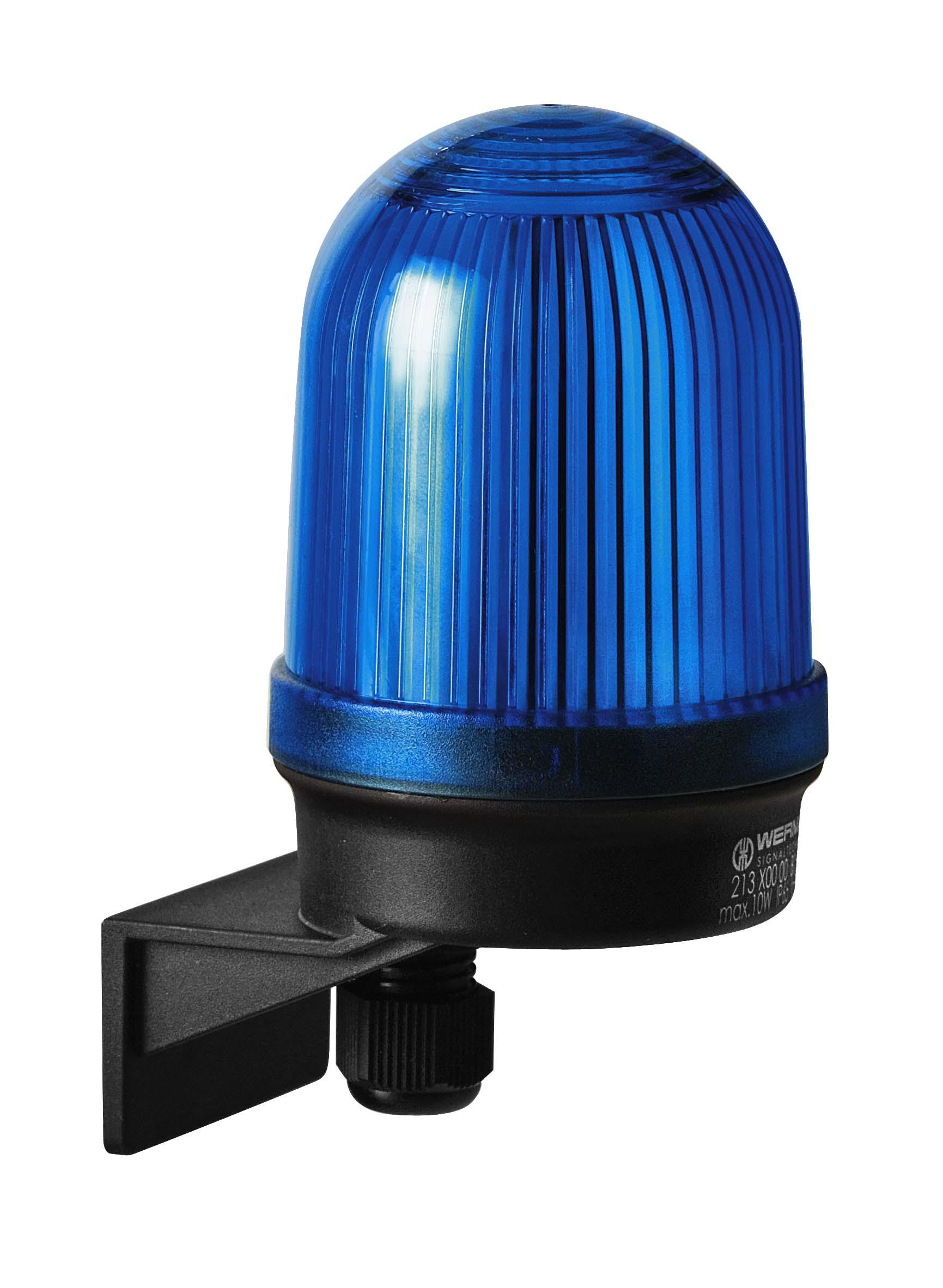 Werma 213 Series Blue Continuous lighting Beacon, 12 → 230 V, Wall Mount, Filament Bulb, IP65