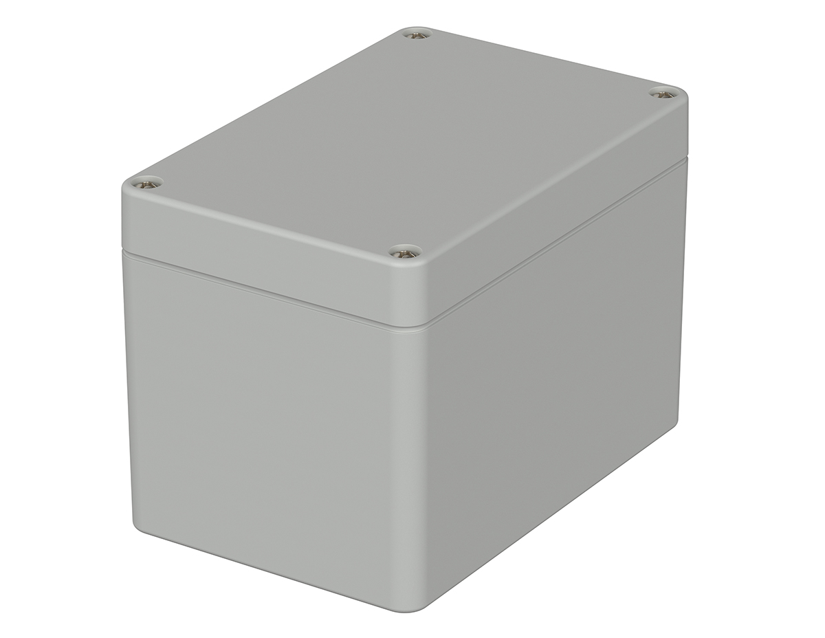 Bopla Euromas Series Light Grey ABS Enclosure, IP65, Light Grey Lid, 120 x 80 x 85mm