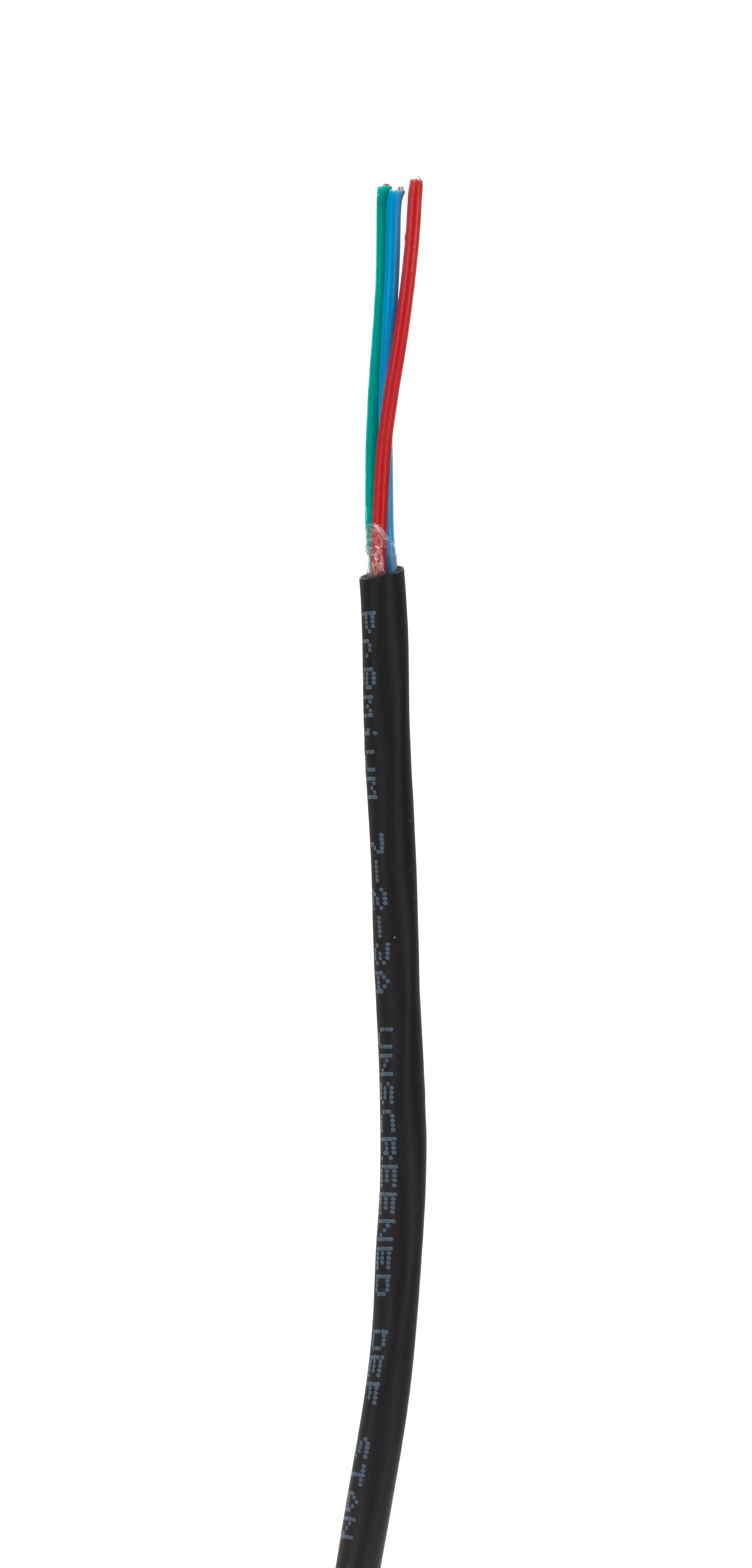 RS PRO Multi-Core Industrial Cable, 3 Cores, 0.22 mm², Unscreened, 100 m, Black Polyvinyl Chloride Sheath