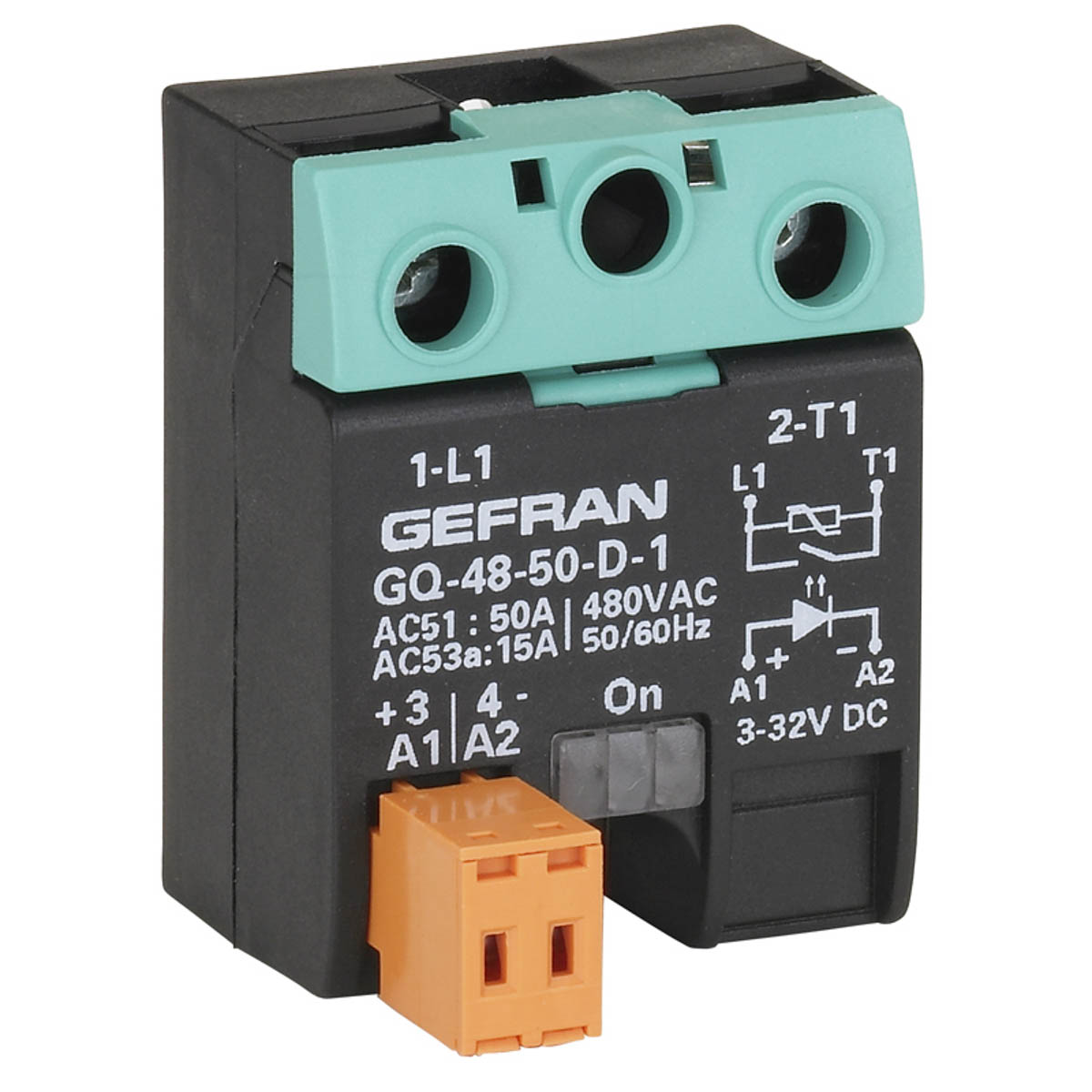 Gefran GQ Series Solid State Relay, 25 A Load, Surface Mount, 230 V ac Load, 260V ac/dc Control
