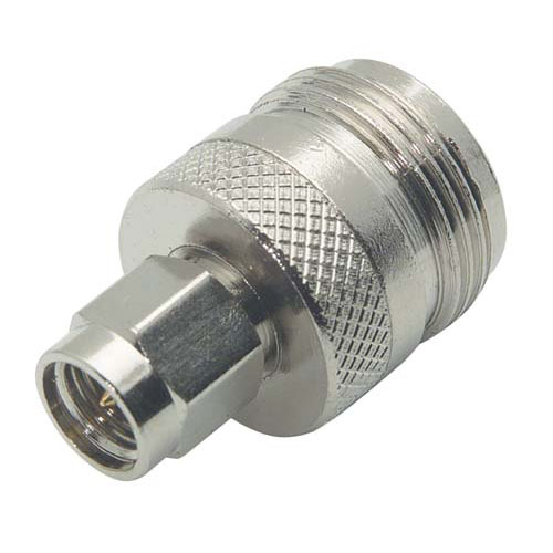 L-Com Straight Coaxial Adapter SMA Plug to N Socket