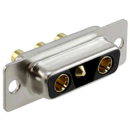 Norcomp 681M 3 Way Panel Mount D-sub Connector Socket, 2.77mm Pitch