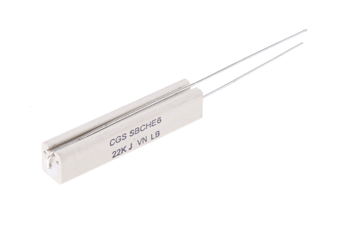 TE Connectivity 22kΩ Wire Wound Resistor 7W ±5% SBCHE622KJ