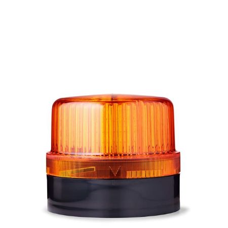 AUER Signal BLG Series Amber Flashing Beacon, 24 V ac/dc, Base Mount, Panel Mount, LED Bulb, IP65
