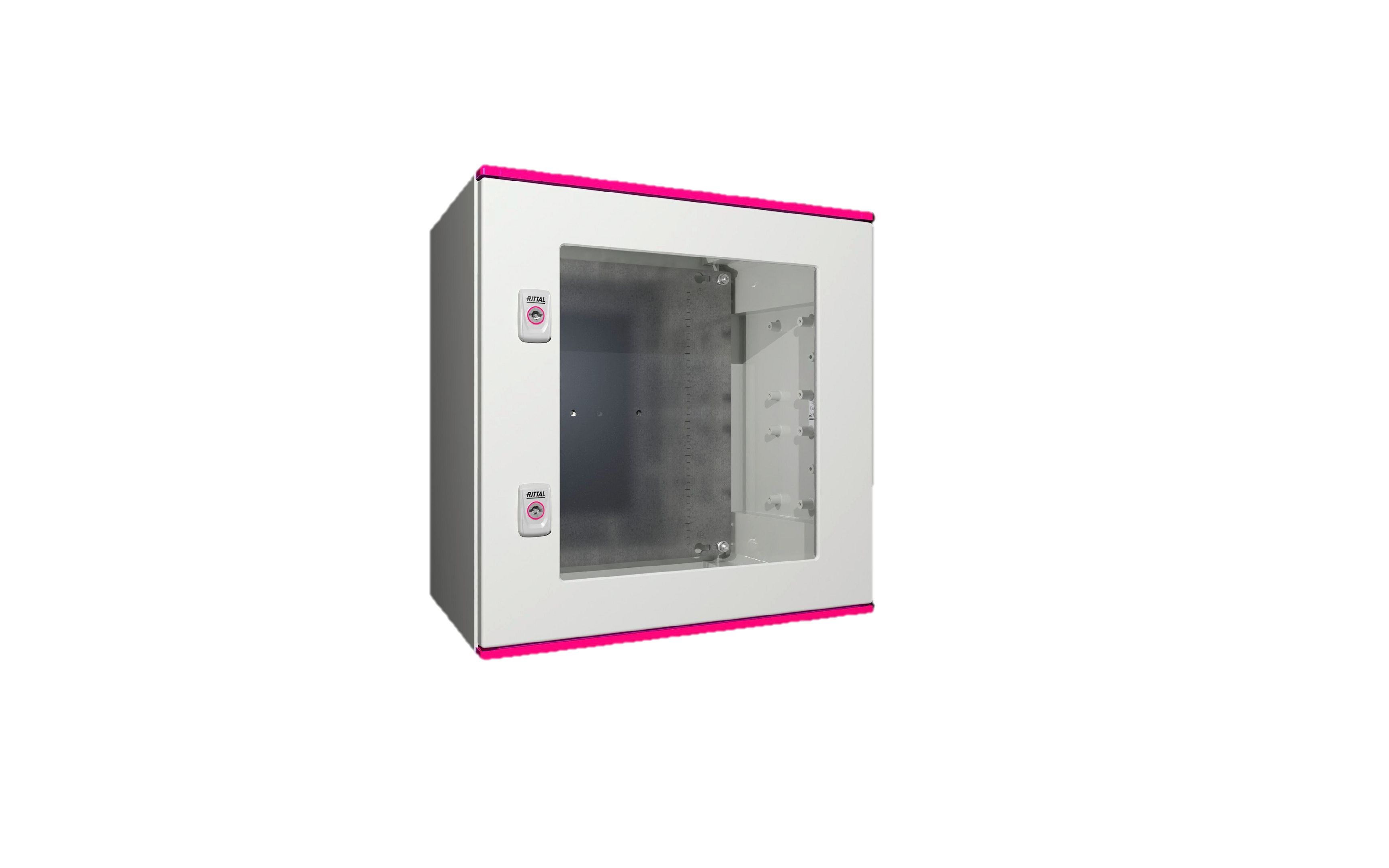 Rittal AX Series Fibreglass Reinforced Polyester Wall Box, IP56, Viewing Window, 500 mm x 500 mm x 300mm