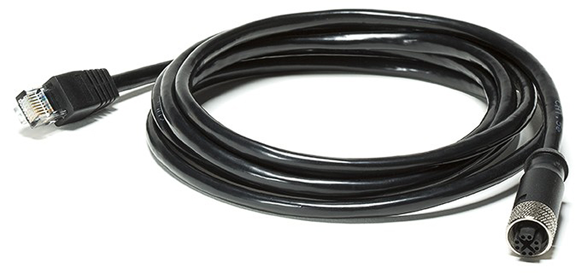 FLIR, 2m, Black M12 to Female RJ45 Male Shielded, Terminated