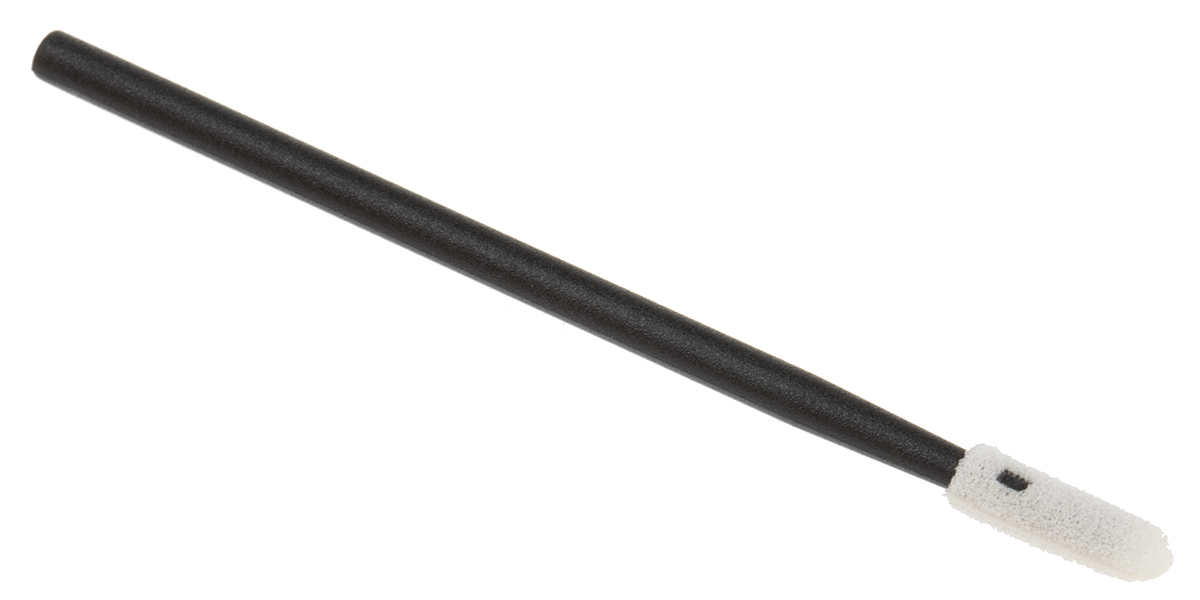 Chemtronics Foam Cotton Bud, PP Handle, For use with Precision Cleaning, Length 73mm, Pack of 50