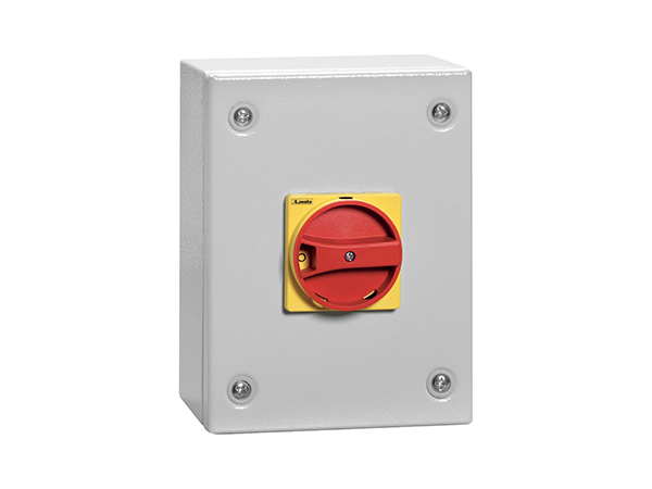Lovato 3P Pole Wall Mount Switch Disconnector - 80A Maximum Current, 45kW Power Rating, IP65