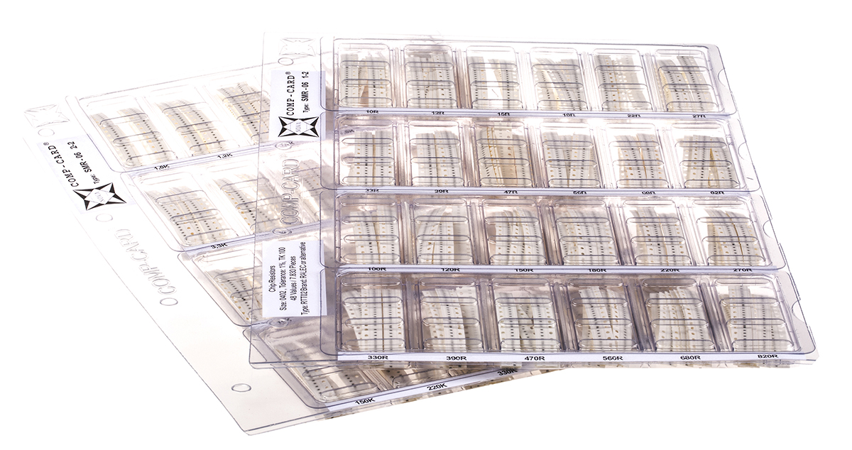 Nova, SMR-06 Thick Film, SMT 48 Resistor Kit, with 8550 pieces, 10 → 6.8K Ω, 10K → 1M Ω