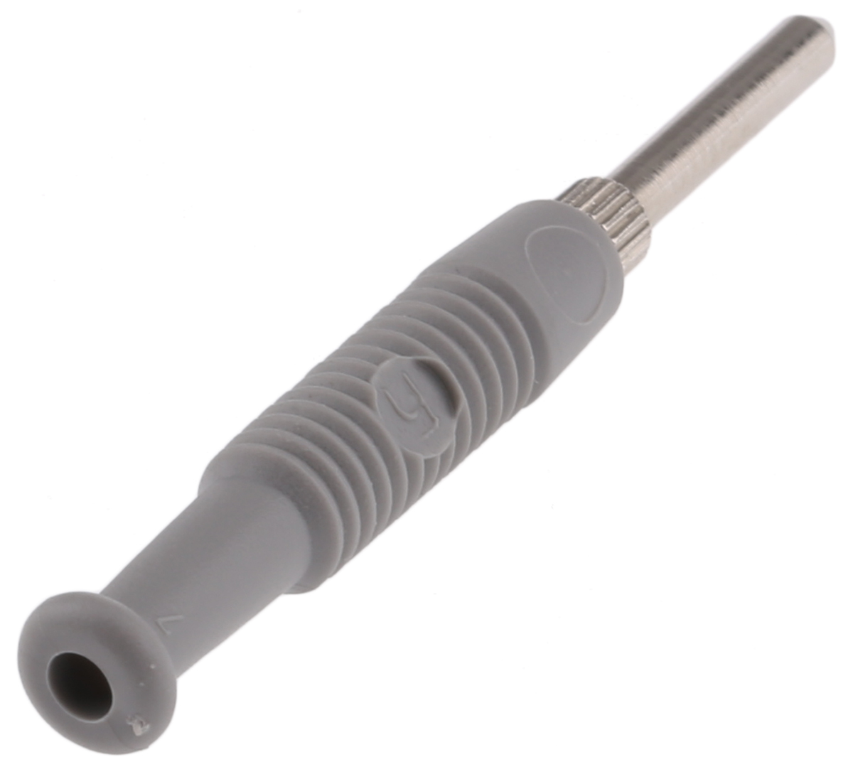 Hirschmann Test & Measurement Grey Male Banana Plug, 2mm Connector, Solder Termination, 6A, 60V dc, Nickel Plating