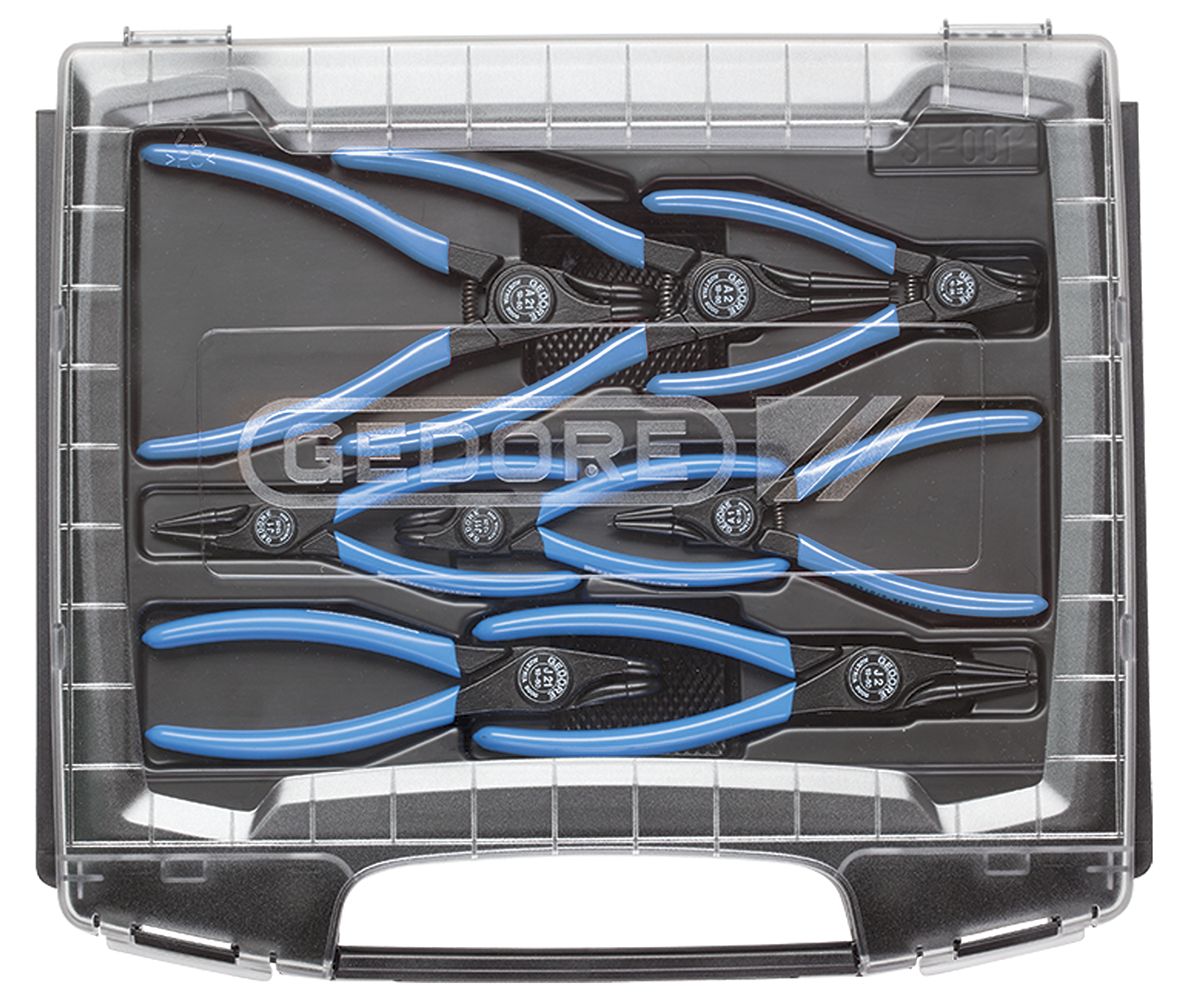 Gedore 8-Piece Circlip Plier Set, 250 mm Overall