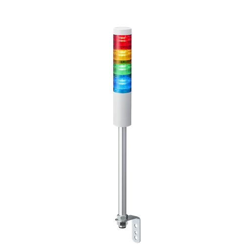 Patlite LR5 Series Red/Green/Amber/Blue Signal Tower, 4 Lights, 24 V dc, Pole Mount